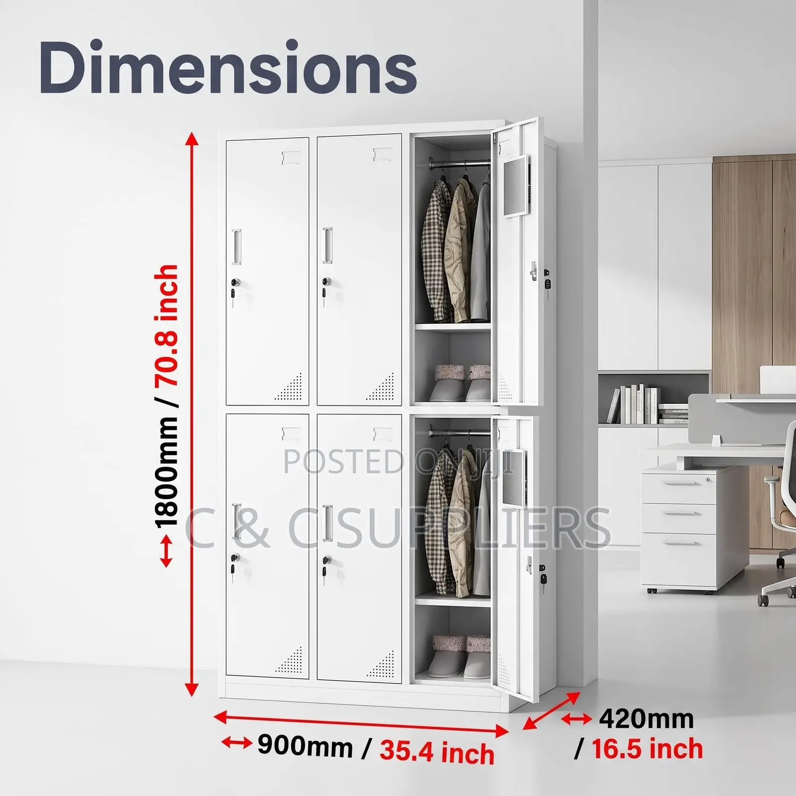 Home Office and Gym Locker Cabinet.