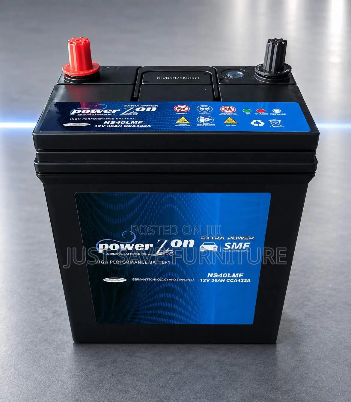 Power Zon NS40LMF 12V 36Ah Car Battery