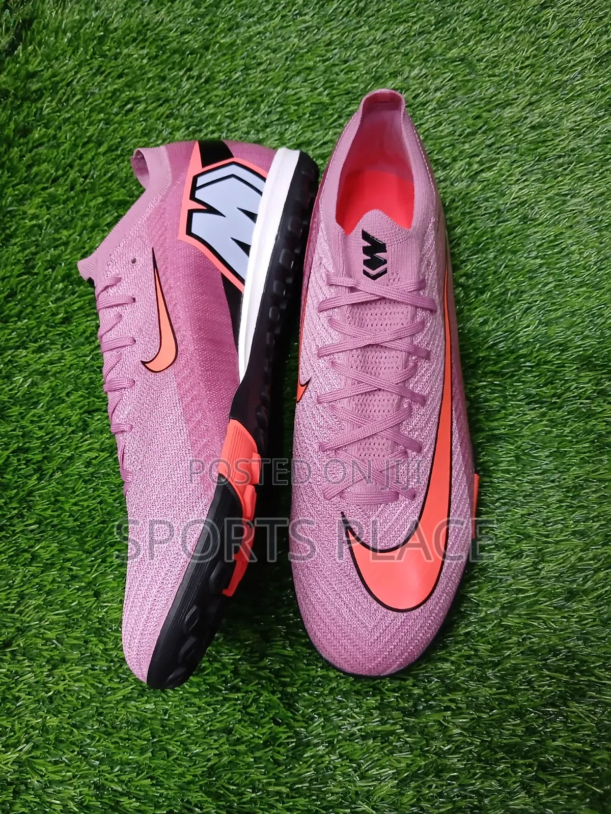 Pink Big Size Astro Turf Football Trainers - 46,47,48
