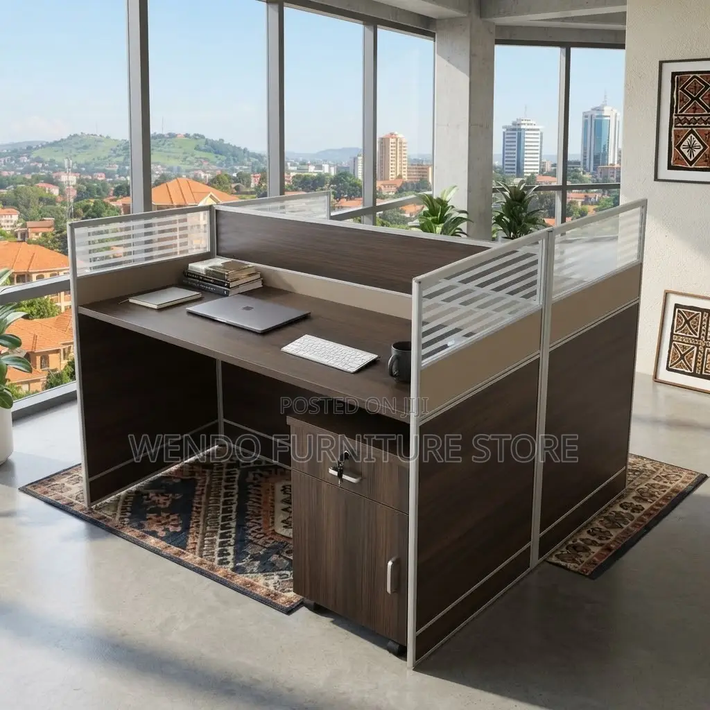 Office Workstation; Modern Brown Class Square Office Workstations