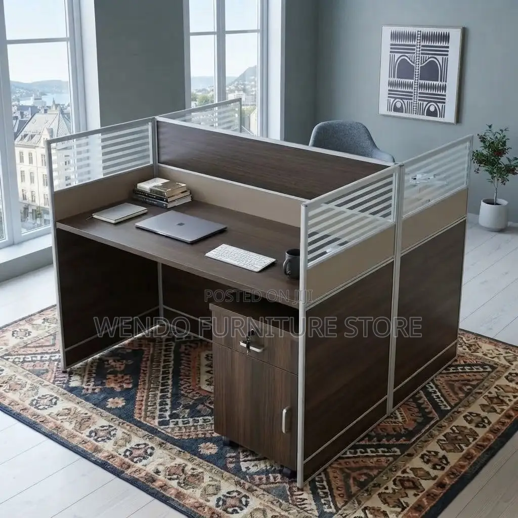 Office Workstation; Modern Brown Class Square Office Workstations