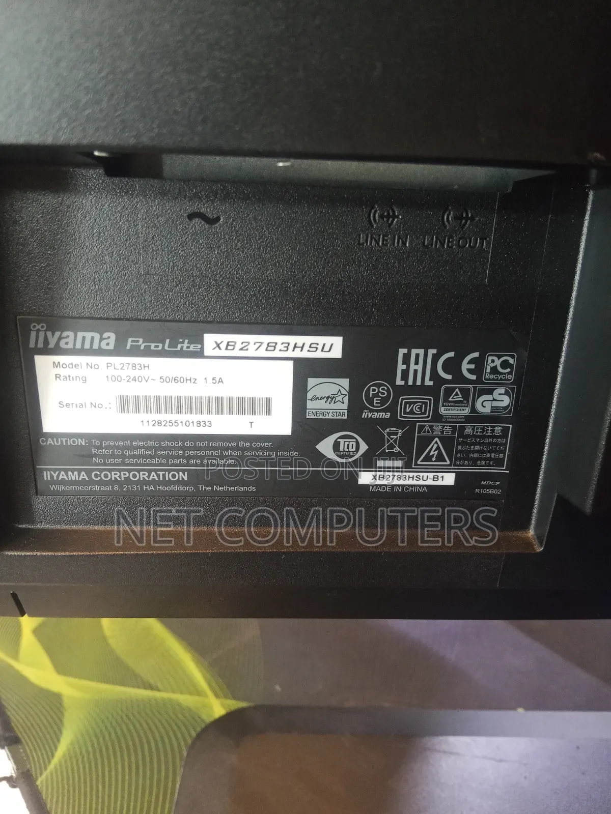 Iyama 27 Inches Full HD Monitor
