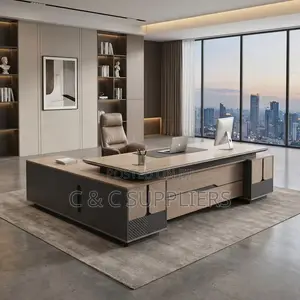 Imported L-Shaped Manager's Desk-2400mm