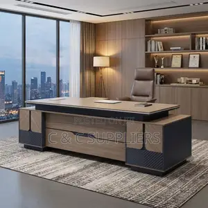 Imported L-Shaped Manager's Desk-2400mm