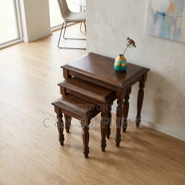 Wooden Nesting Tables Set - thumbnail 3