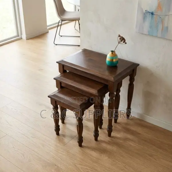 Wooden Nesting Tables Set