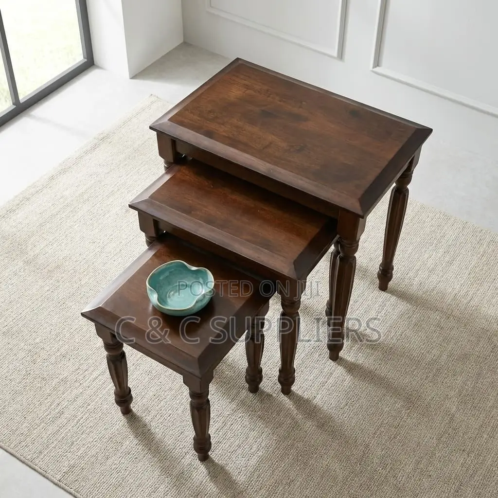 Wooden Nesting Tables Set