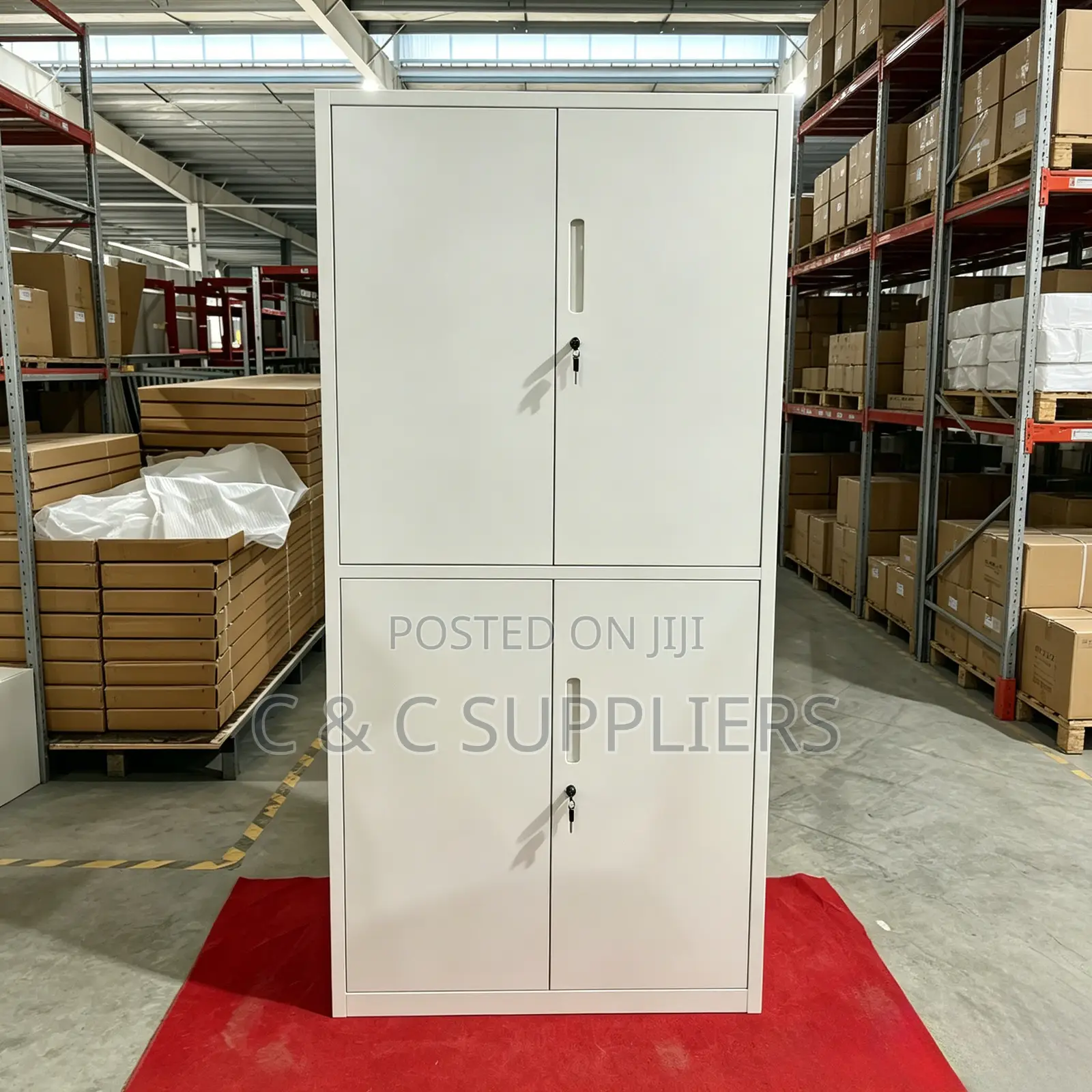 4-Door Steel File Cabinet.