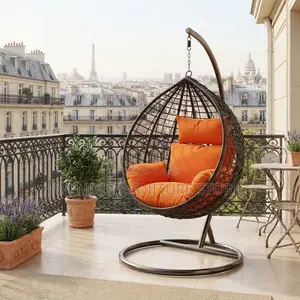 Home Chairs; Rotational Balcony Rattan Hammock Seat