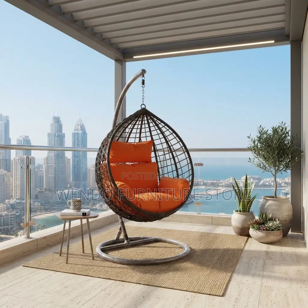 Home Chairs; Rotational Balcony Rattan Hammock Seat