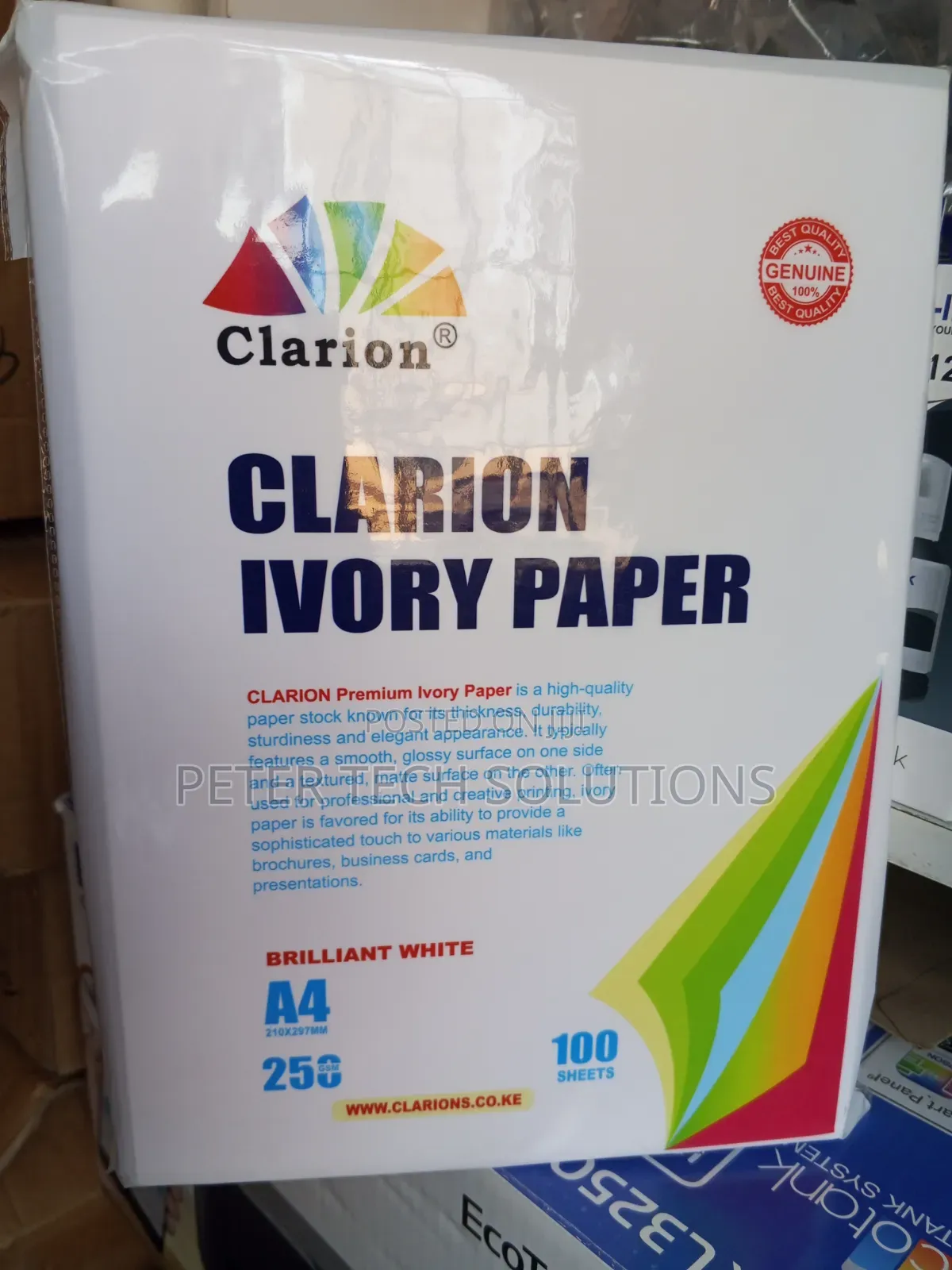 Genuine Clarion Ivory Paper 250 GSM