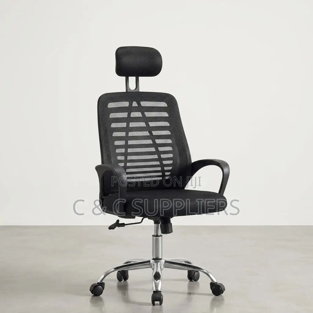 Swivel Mesh Headrest Boardroom Chair.