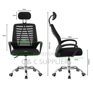 Swivel Mesh Headrest Boardroom Chair.