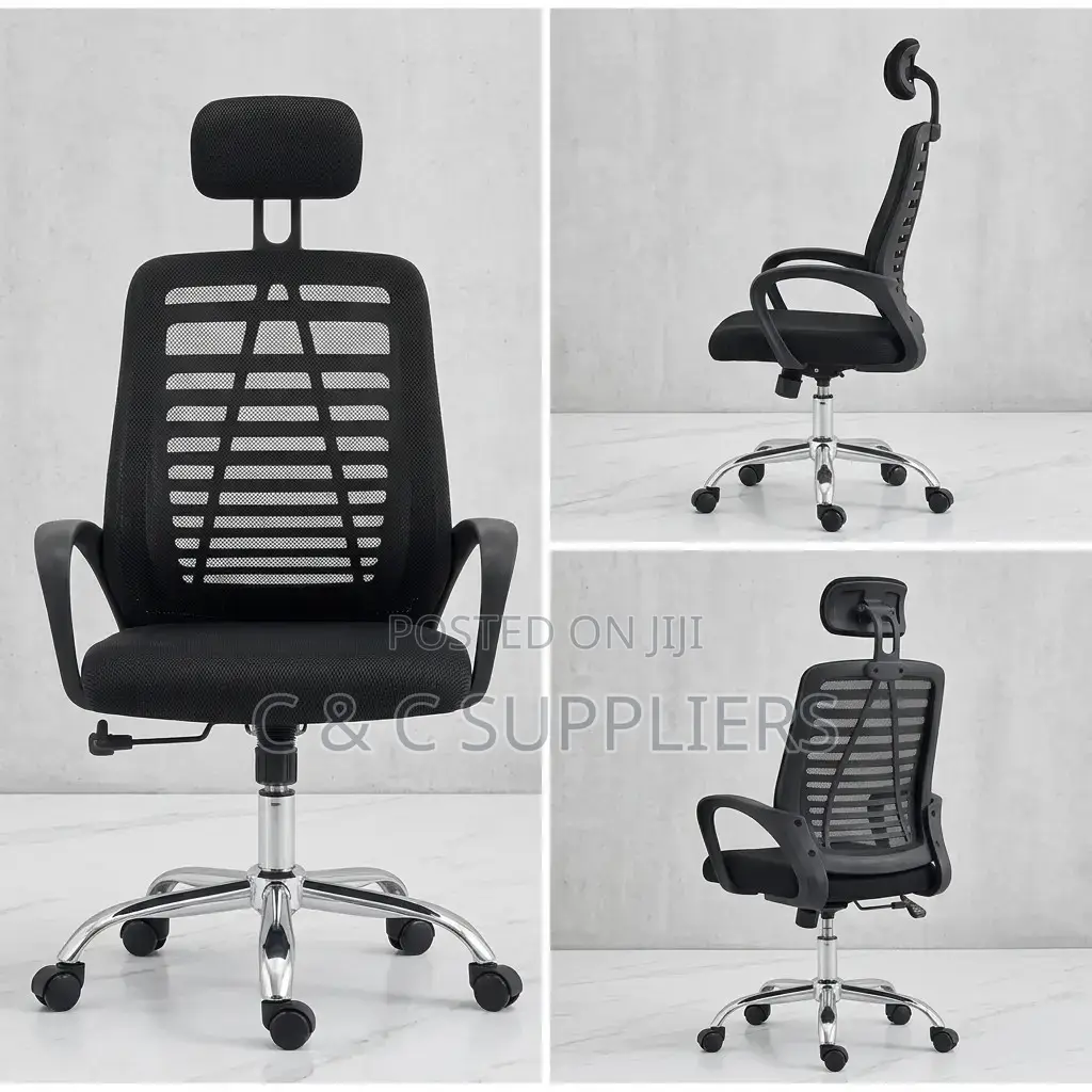 Swivel Mesh Headrest Boardroom Chair.