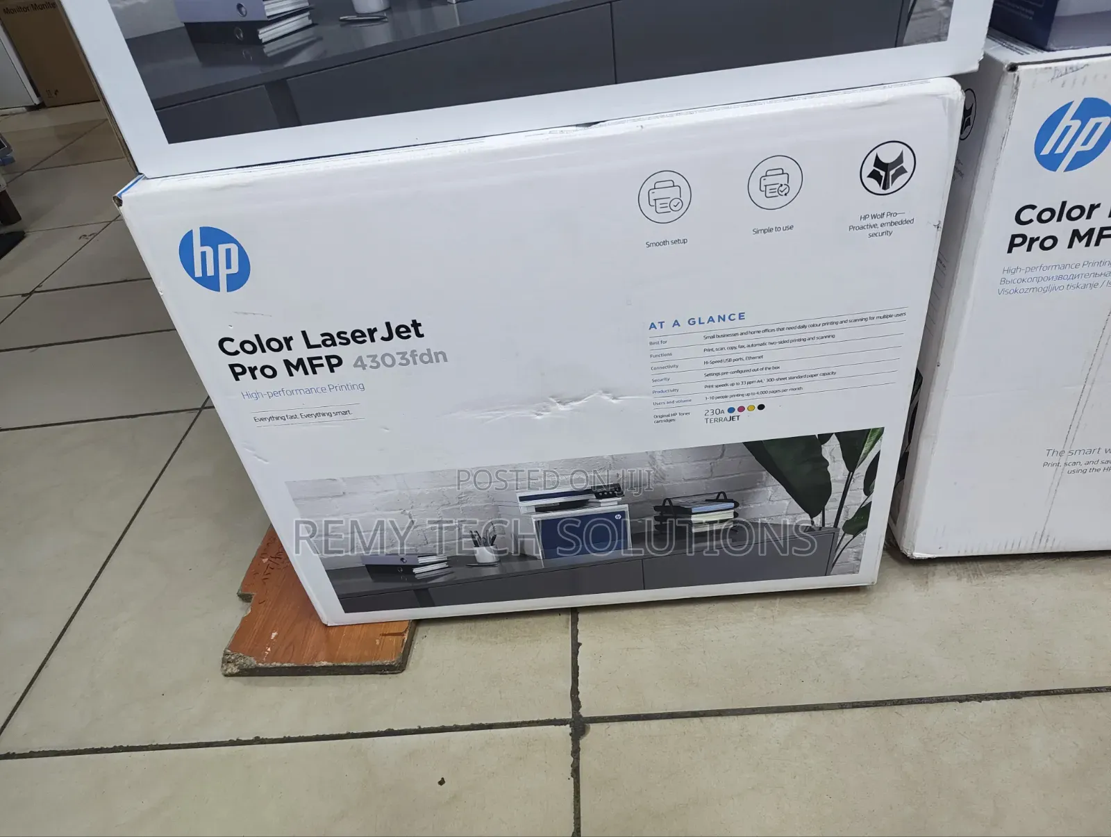 HP Pro MFP 4303fdn Color Laserjet Printer
