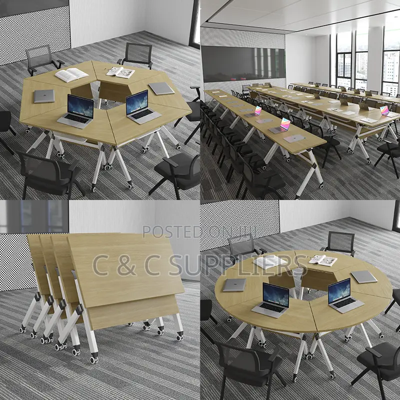 Foldable Brown Study Table-1200mm