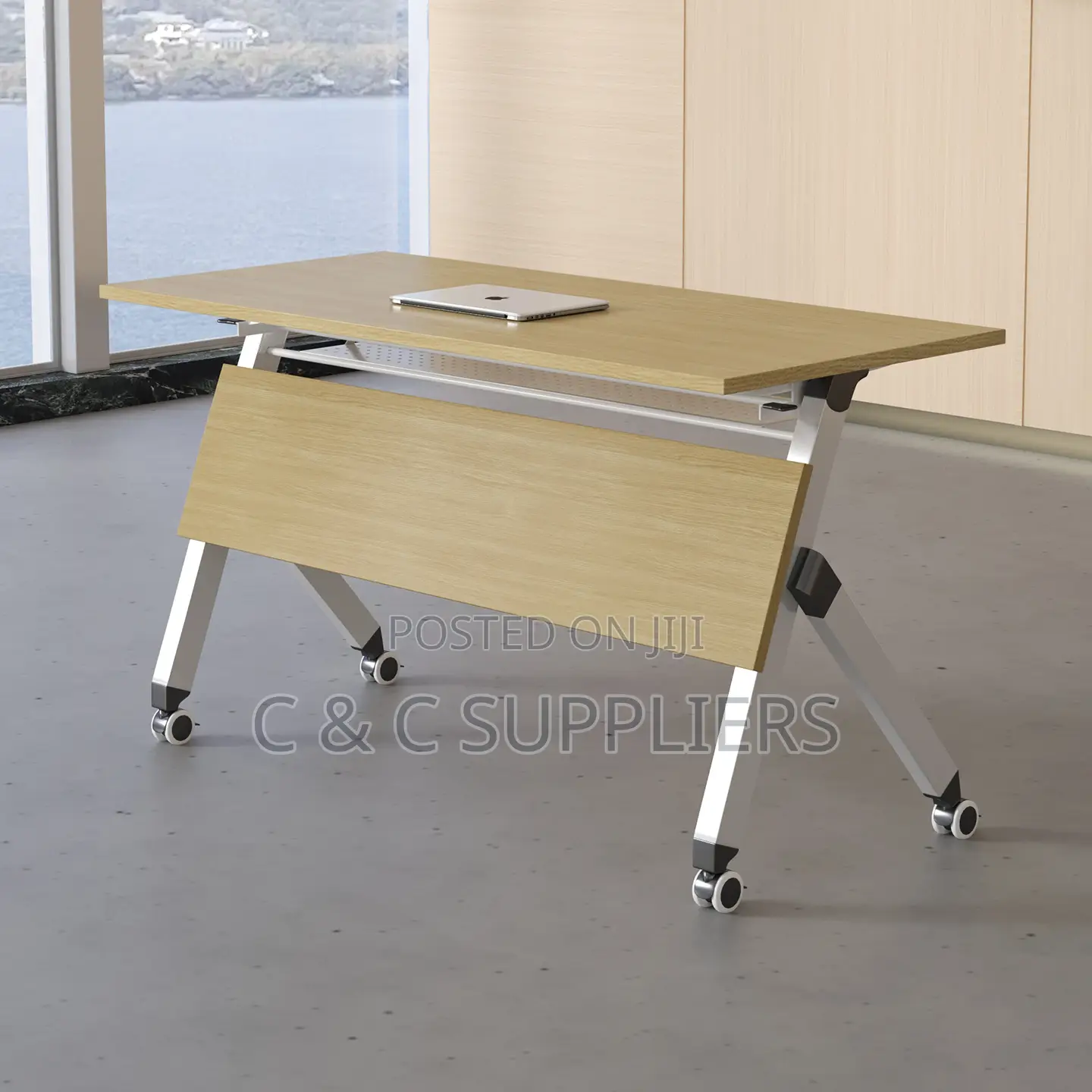 Foldable Brown Study Table-1200mm
