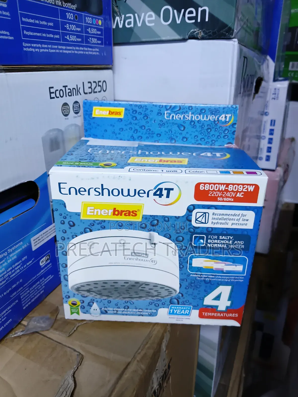 Instant Electric Shower 220V–240V Enerbras
