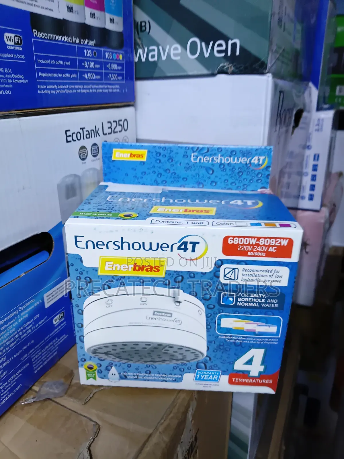 Instant Electric Shower 220V–240V Enerbras