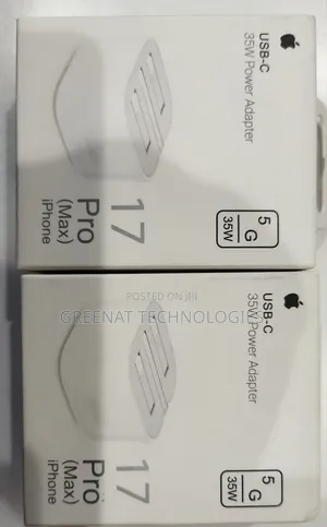 Apple 35W USB-C Power Adapter Folding Pins 17 Pro Max Fast Charger