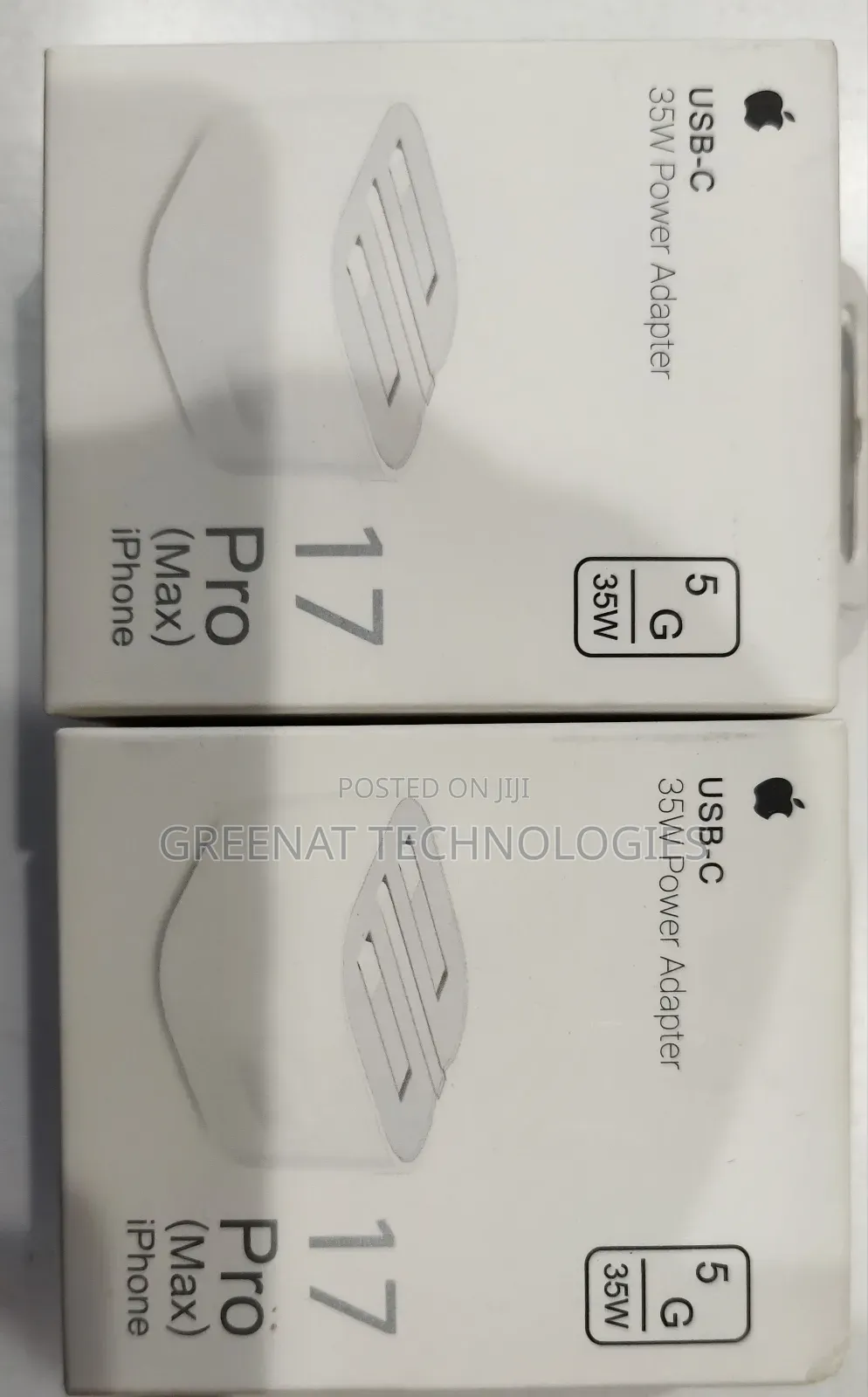 Apple 35W USB-C Power Adapter Folding Pins 17 Pro Max Fast Charger
