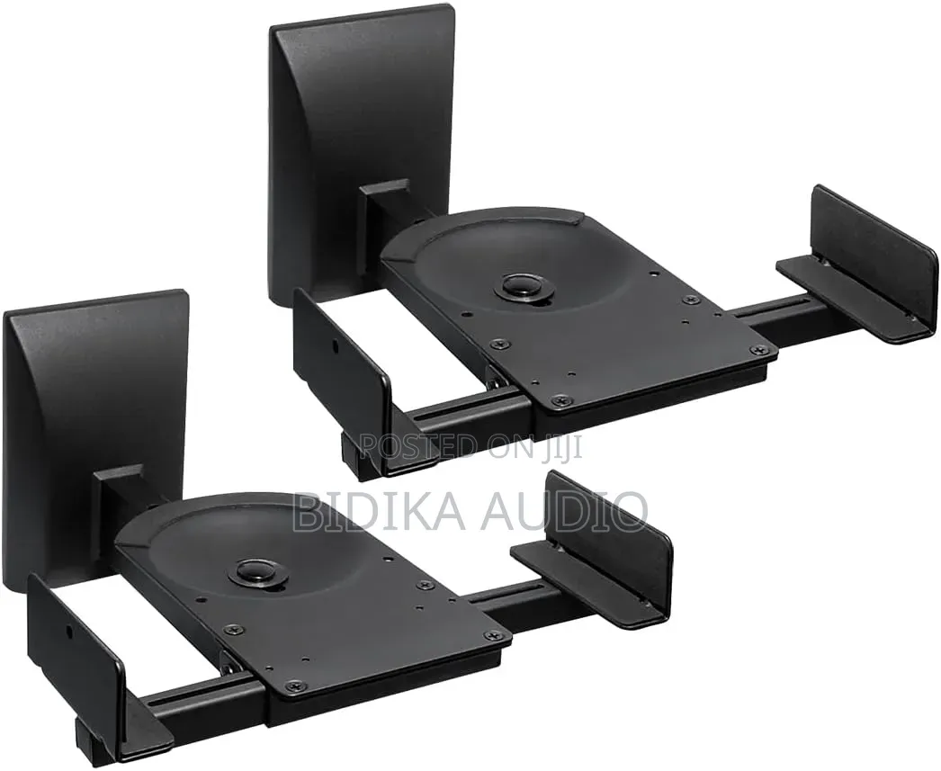 New Speaker Wall Mount Adjustable Without Tools Tilt+Swivel 25kg