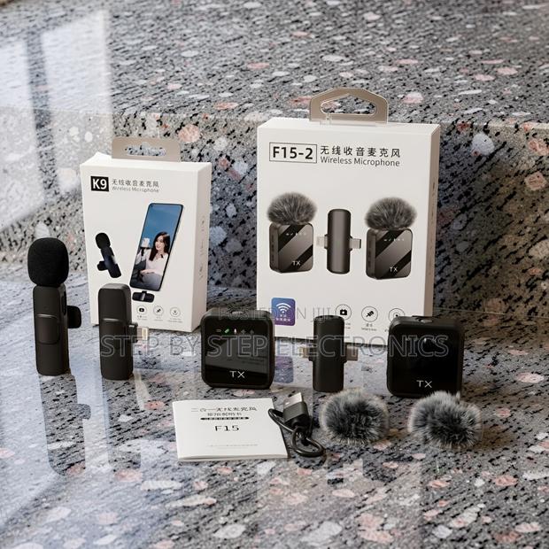 ,F15-2 Wireless Lavalier Microphone 2TX for Phone Vlogs Set