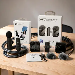 ,F15-2 Wireless Microphone 2TX for Podcast and Interviews Set