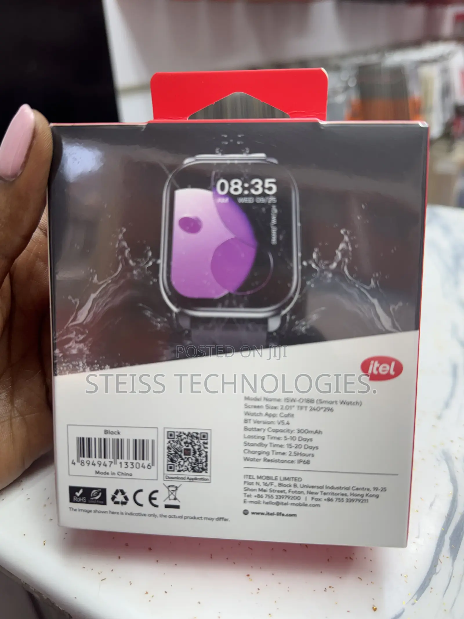 Itel Fit 018B Smartwatch.