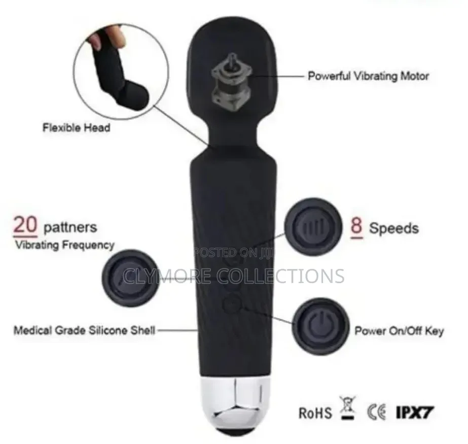 Electric Magic Wand Massager Cordless Personal Body Intimate Vibrator