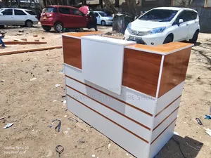 Stylized Office Reception Desk