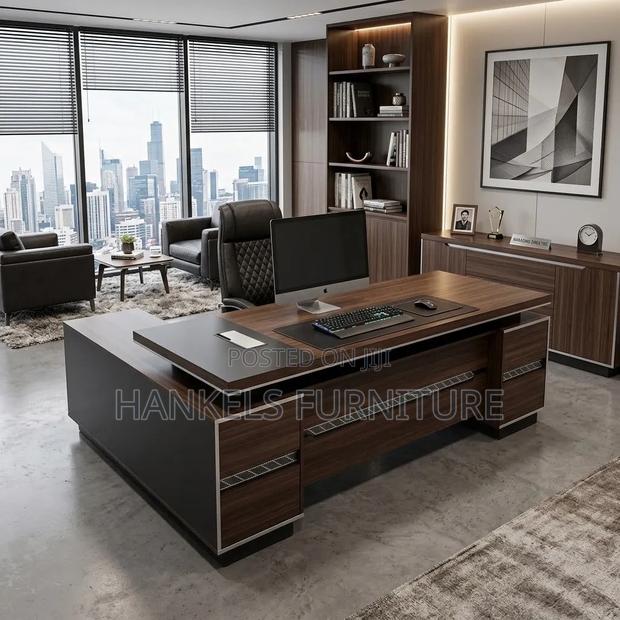 L-Shaped Executive Office Desk – Premium Desk