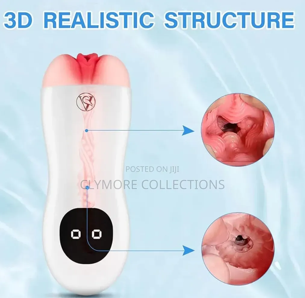 Automatic Hands-Free Male Masturbator Cup With Thrusting Vibration