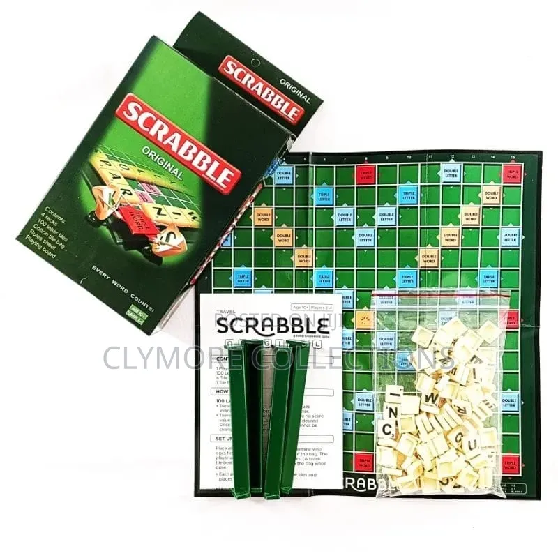 Portable Mini Scrabble Game Set - Educational Vocabulary Board Game