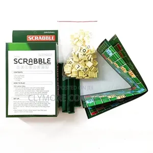 Portable Mini Scrabble Game Set - Educational Vocabulary Board Game