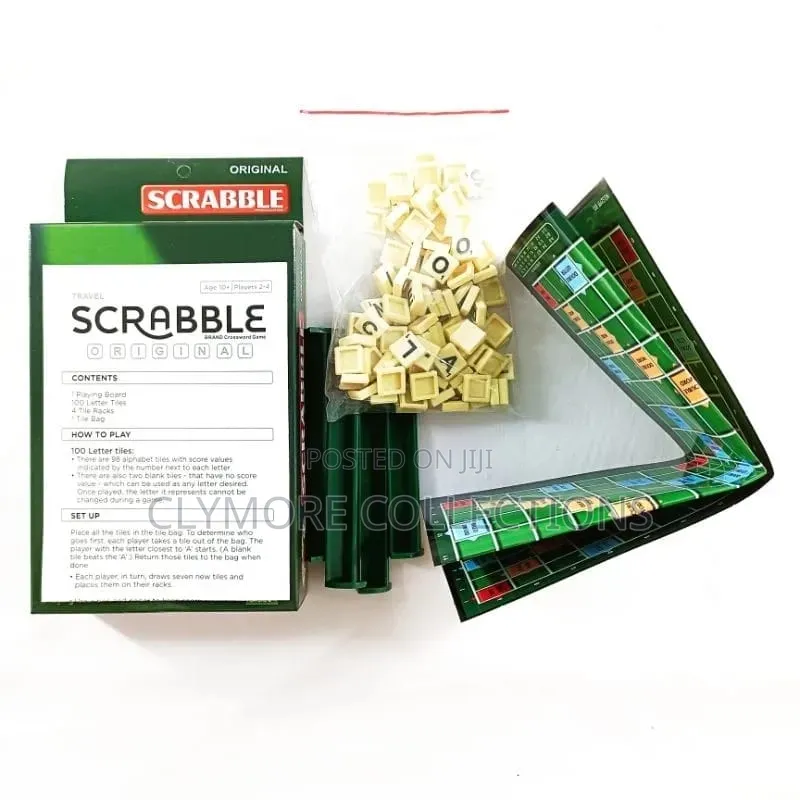 Portable Mini Scrabble Game Set - Educational Vocabulary Board Game