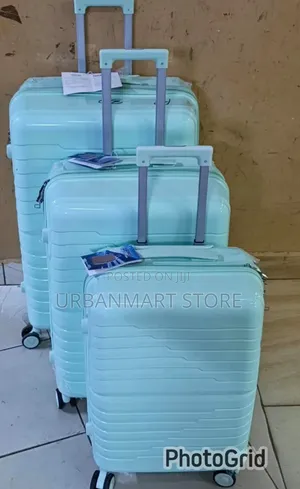 Unbreakable Rubber Suitcase 3-Piece Hard Shell Set 75cm 69cm 59cm