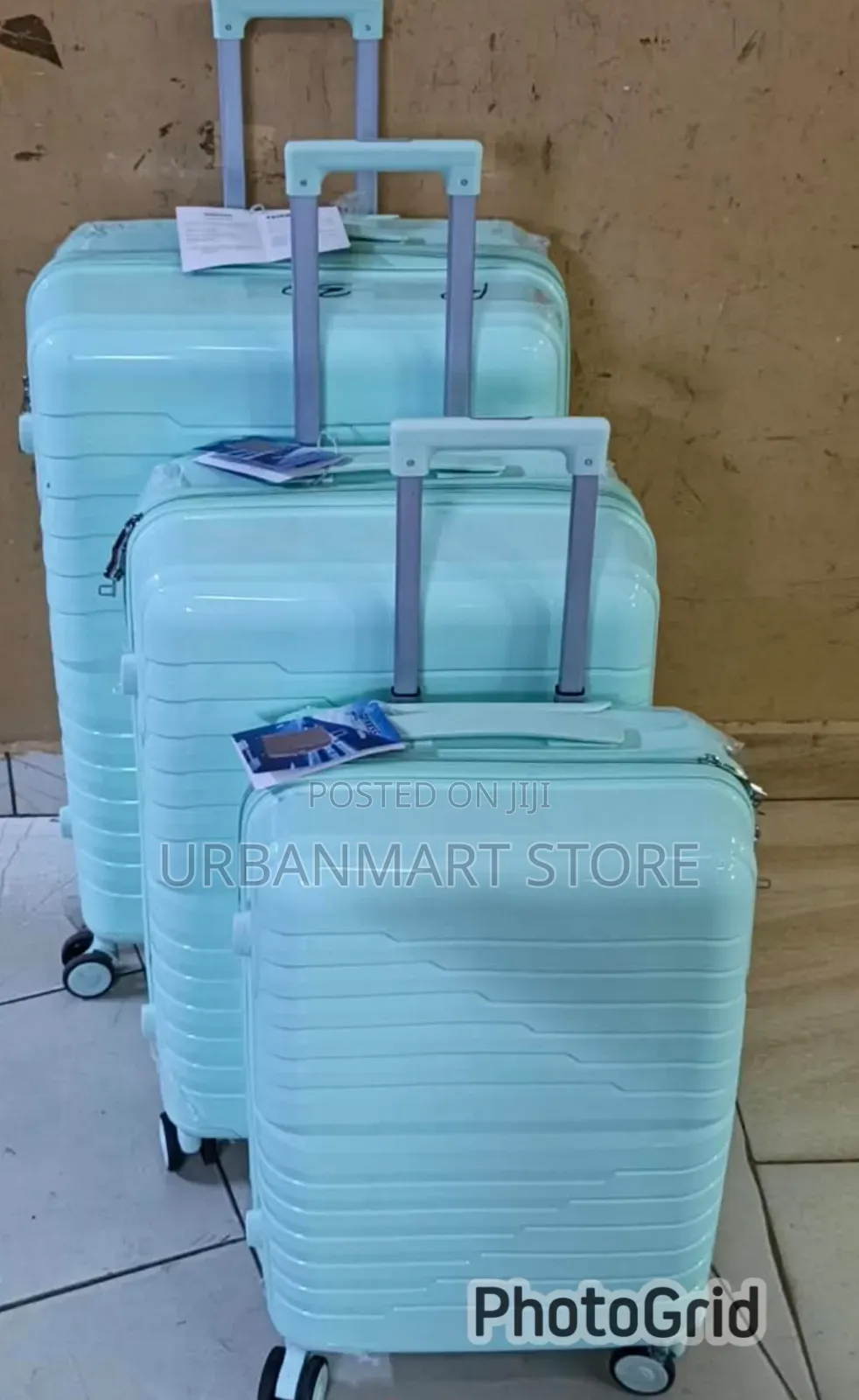 Unbreakable Rubber Suitcase 3-Piece Hard Shell Set 75cm 69cm 59cm