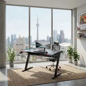 Office Desk; Ergonomic Home Commmercial Studio Gaming Desk