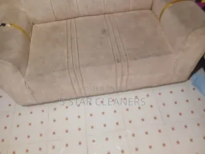 Synthetic and Fibre Made Sofa Set Cleaning