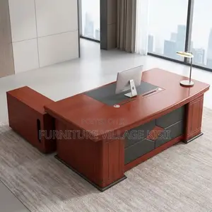 Office Desk ; Mahogany Executive Office Desk