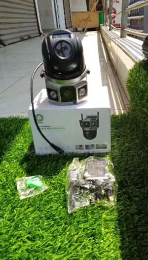 Dual Lens HD PTZ Surveillance Camera AC Powered