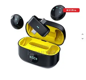 K31Pro Collar Clip Button Microphone Compact Wireless Design