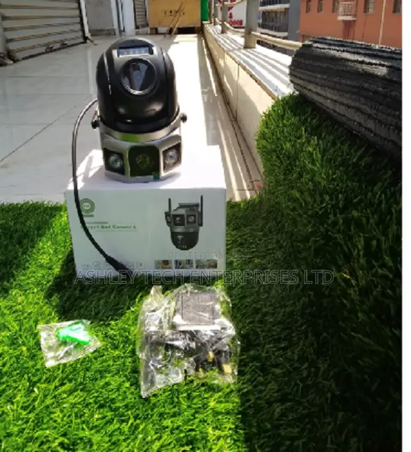 2 Lens WiFi PTZ Dome Security Camera(AC Powered