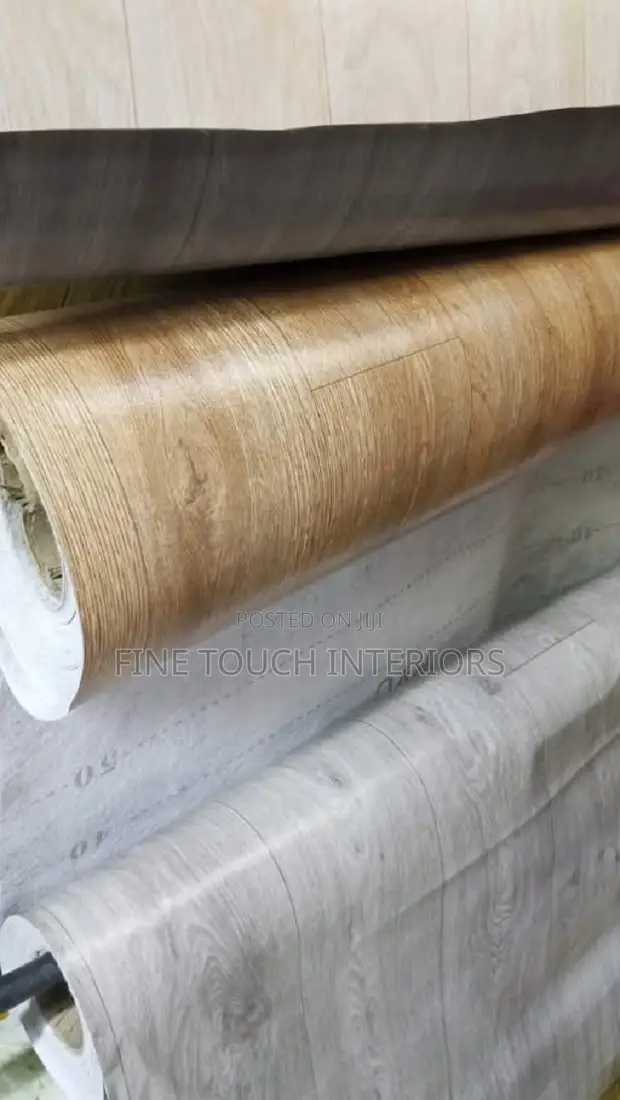 Modern Wood Grain Flooring Vinyl Carpets