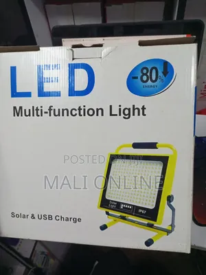 100W Portable Solar USB Rechargeable Outdoor LED Flood Light