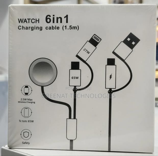 2.5W WATCH 6 in 1 Magnetic Charging Cable 1.5M