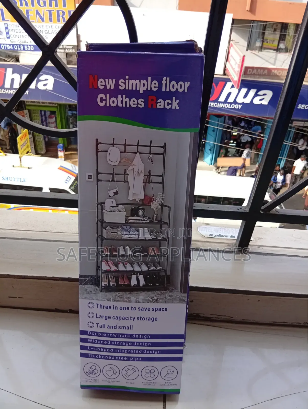 Shoe Clothes Rack With Hanger – Multi-Level Home Storage Organizer