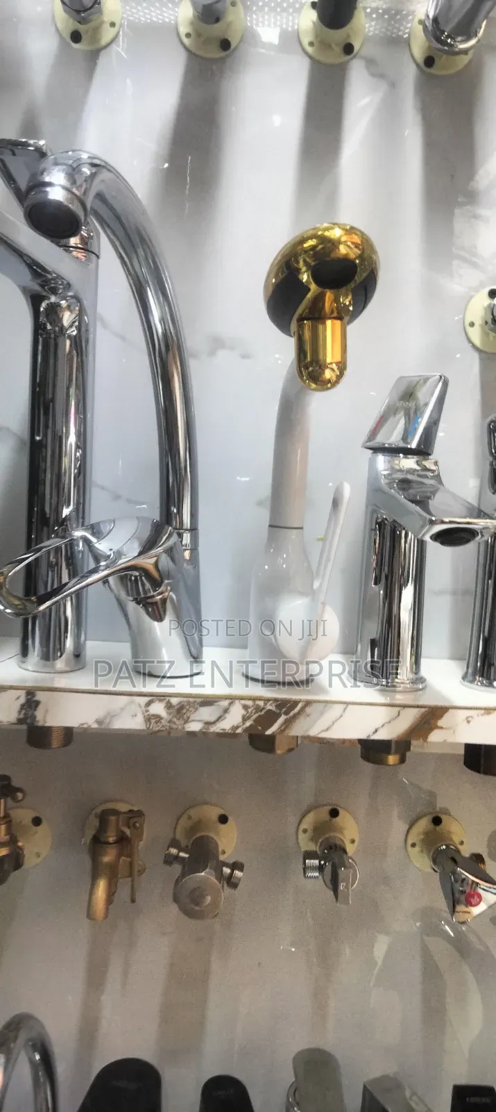 Kitchen Mixture Tap White With Gold