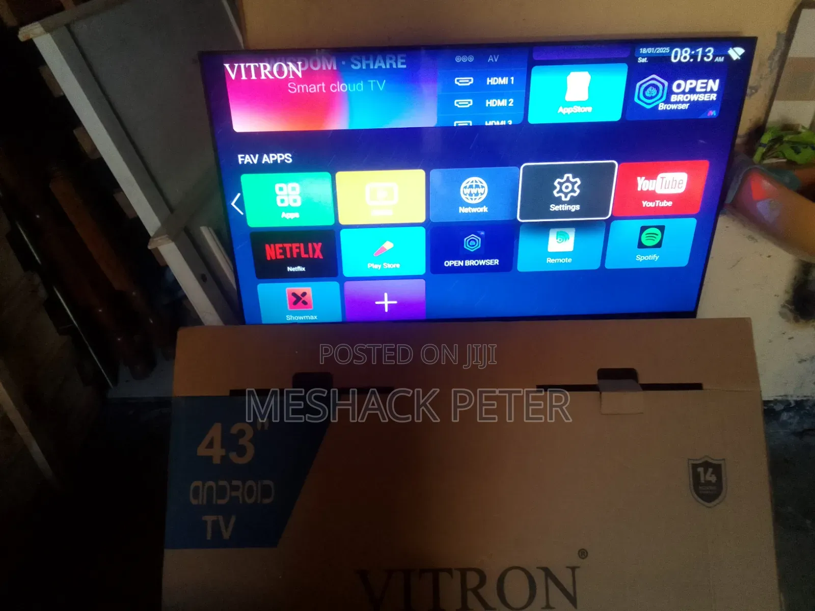 Vitron TV 43" Android,frameless